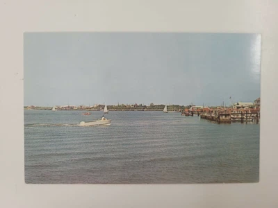 $10.23 • Buy Vintage 60s Causeway Brigantine Beach Shoreline New Jersey NJ Unposted 87