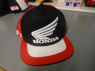 Fox Racing Honda Baseball MX Hat Cap Black And Red 21117-017 In Stock • $24.99