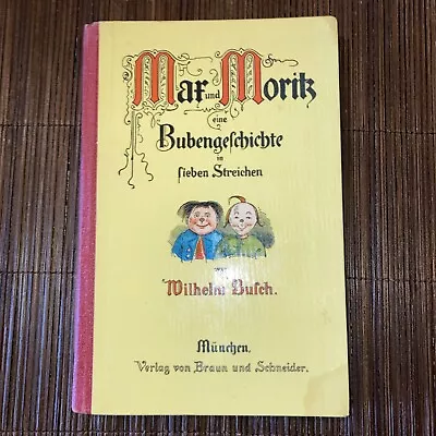 Max And Moritz A Story Of Seven Boyish Pranks Wilhelm Busch German Edition 1961 • $18