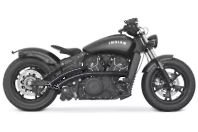 Freedom Radical Radius Full Exhaust System Black Indian Scout 15-23 • $1044.99