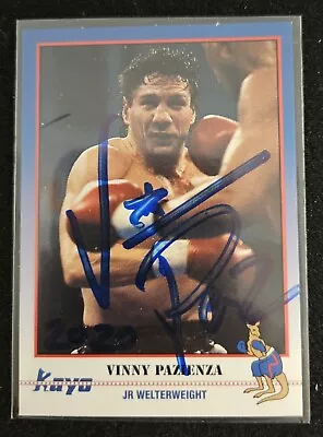 1991 Kayo Boxing #104 Vinny Pazienza Signed Card In Person Auto COA • $0.99