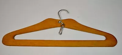 Vintage Wooden Hanger With Fold Down Hook Belt Clip Unbranded Travel • $12.99