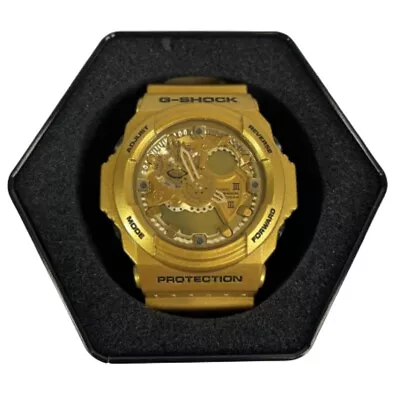 Casio G-Shock Mens Gold GA 300 GA300 GA300GD Crazy Gold Just Needs Battery Clean • $111.90