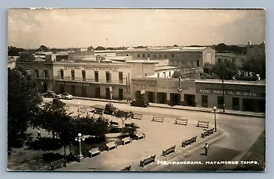 Matamoros Tamps. Mexico Panorama Vintage Real Photo Postcard Rppc Store Signs  • $39.99