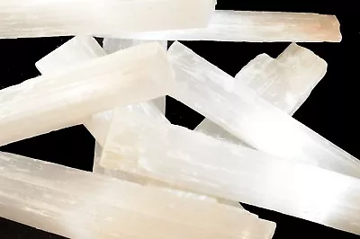 Raw Selenite Crystal 12  Natural Metaphysical Chakra Healing Reiki Crystal Gem • $4.99