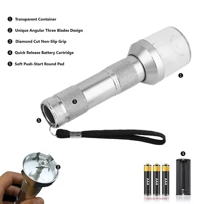 Silver Tobacco Herb Spice Electric Grinder • $7.99