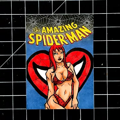 1 Of 1! Extremely Rare Amazing Spider-Man Sketch Card Of Mary Jane! Very Hot!!! • $26.99