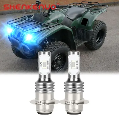 2X Super Bright H6M LED Headlight For Yamaha Kodiak 450: 2003-2020 12volt Bulbs • $20.25