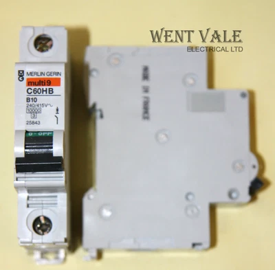 £8.50 • Buy Merlin Gerin Multi 9 - C60HB110 - 10a Type B Single Pole MCB Used