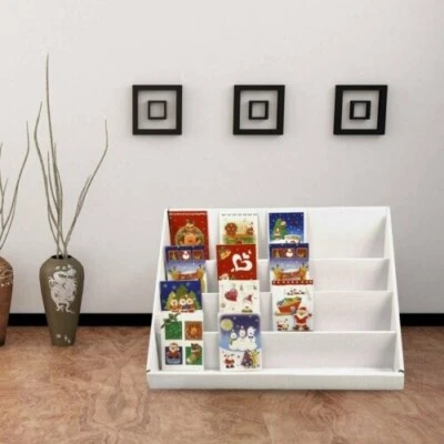 £12.29 • Buy 2pcs Card Display Stand 4 Tier Collapsible Cardboard Greeting Counter Stand