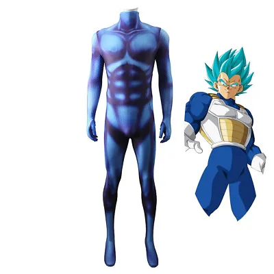 Dragon Ball Saiyan Vegeta IV Costume Cosplay Bodysuit For Kids Adult • $61.89