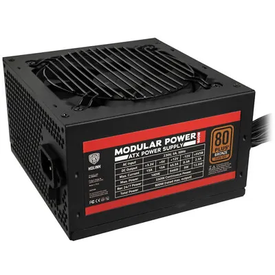 £58.13 • Buy Kolink Modular Power 600W PSU 80 Plus Bronze Modular Power Supply