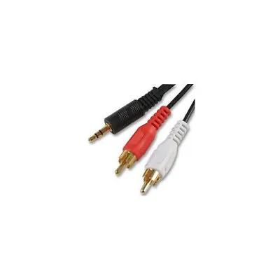 £1.69 • Buy 3.5mm Jack To 2 X RCA Phono Stereo Audio Cable 0.5m Lead Gold Connect SYE11300-5