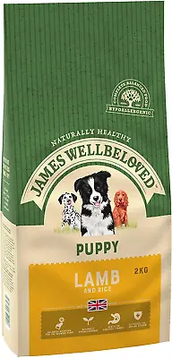 £13.21 • Buy James Wellbeloved Complete Dry Puppy Food Lamb And Rice, 2 Kg