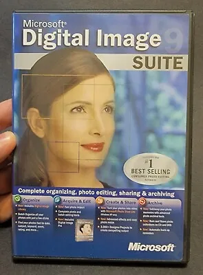 Microsoft Digital Image Suite 9 (2003 PC) W/ CD Key • $24.38