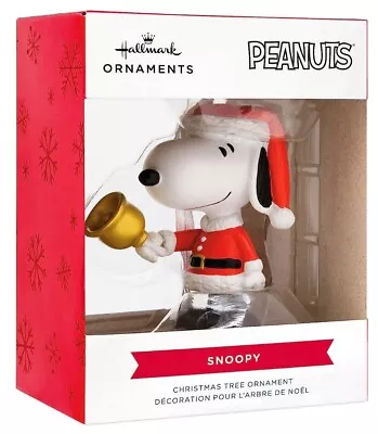 Hallmark 2023 Peanuts Snoopy Santa Claus Bell Ringer Christmas Tree 🎄 Ornament  • $9.97