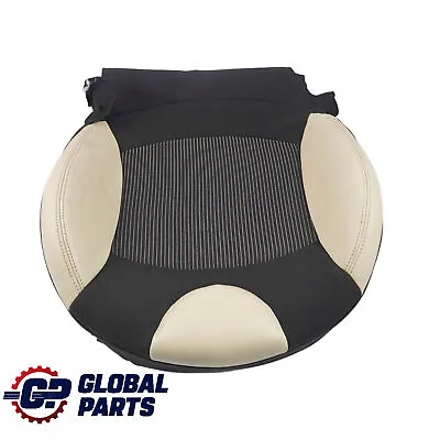 Mini Cooper R56 R57 Front Right O/S Sport Seat Cover Half Leather Cream White • $153.34