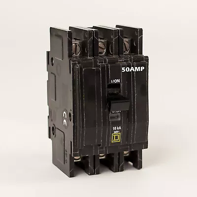 SQD Square D Circuit Breaker 50 Amp 3 Phase Panel Mount BK 350P • $170.28