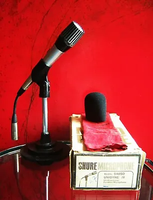 Vintage RARE 1970's Shure 548SD Dynamic Cardioid Microphone Hi Z W Extras 548 • $665