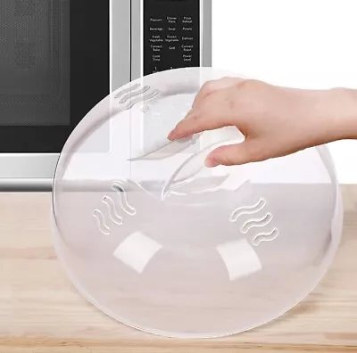 Tusjiain Clear 11.5 Inch Microwave Plate Cover Dishwasher Freezer Safe • $11.99