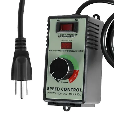 AC Motor Speed Controller 110-120V 15A 4000W Regulator Precise Variable Speed TE • $33.09