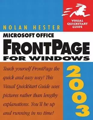 FrontPage 2003 For Windows Visual Quick Guide Perfect Easy FREE Shipping • $13.30