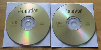 2 X Imation Blank CD-R 700mb 80min • £1.55