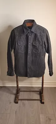 Iron Heart Denim Wabash Western Shirt Black Size Medium (M) • $170.84