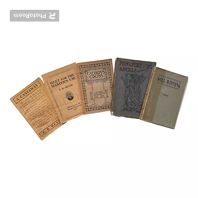 5 Vintage Sermon & Evangelistic Books (1897-1915) F. B. Meyer Thompson Evans • $49.99