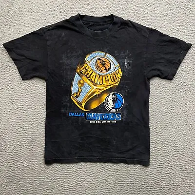 $13.99 • Buy 2011 Dallas Mavericks NBA Championship Ring Tee Shirt Distressed Men's Small