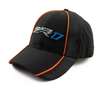 Chevrolet Corvette ZR1 Black Carbon Fiber Hat - C7 ZR1 Sebring Orange  • $21.95