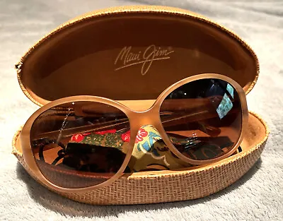 Pristine Maui Jim GINGER Polarized Sunglasses Matte Sandstone Model HS 221-22 • $218
