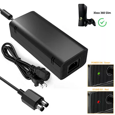 For Microsoft Xbox 360 Slim Power Supply Adapter Brick Charger Power Cord Cable • $15.89