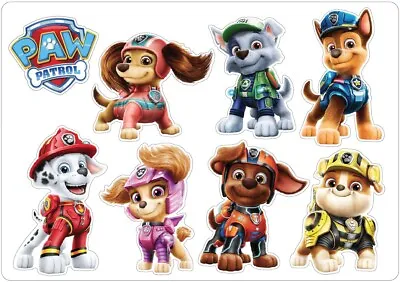 PAW PATROL MOVIE Stickers🛡 Pup Decals Bike Skateboard Laptop Lunchbox Liberty • £3.99