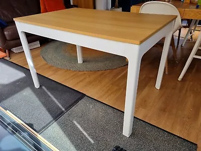 Ikea EKEDALEN Extendable Table Oak And White 120/180x80 Cm • £30