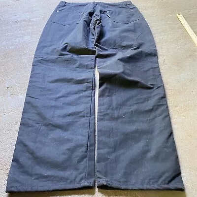 Vintage Easy Riders Waxed Riding Pants Mens Size XL (36x34) Black • $40