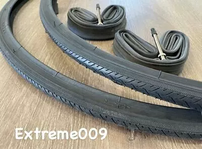 700x25c Bicycle BLACK Tires & Tubes For 700  Road Bikes & Other 700 X 25C • $35.90