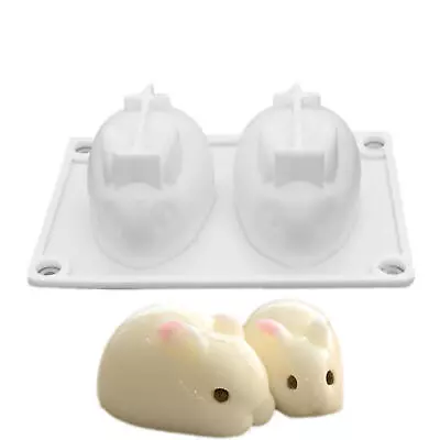 Easter Rabbit Mold Animal Bunny Silicone Geometric Bear  Pudding Dessert Candle  • $7.72