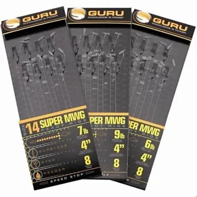 Guru 4 Inch Hair Rigs With Speed Stops With SMWG And QM1 Hooks • £3.75