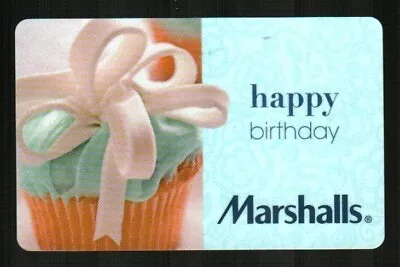 MARSHALLS Happy Birthday Cupcake ( 2010 ) Gift Card ( $0 ) • $2.50