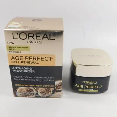 L'oreal Paris Age Perfect Cell Renew Sunscreen SPF 25 50 Ml *NEW* • $21.99