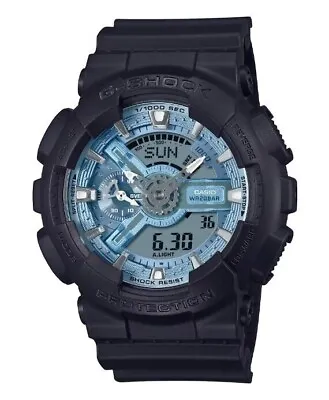 NEW CASIO G-SHOCK GA110CD-1A2 Blue Metallic Color Dial Limited Chrono Men Watch • $119.50