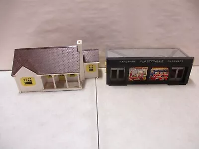 4 Plasticville Buildings With Pharmacy And Diner HO Scale • $19.99