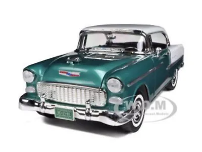 1955 Chevrolet Bel Air Hard Top Green 1/18 Diecast Model Car By Motormax 73185 • $39.99