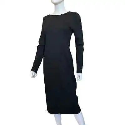 2615 New Stunning ~ L’Agence Black Zip Up Open Back Dress Size M • £145.97