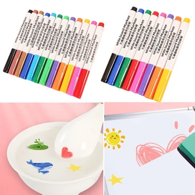 £3.60 • Buy Magical Water Painting Pen Whiteboard Markers Doodle Pen Erasable Floating Pen
