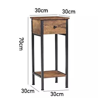 Wooden 2 Drawers Console Table Sideboard Bedside Drawer Cabinet Coffee TV Table • £39.95