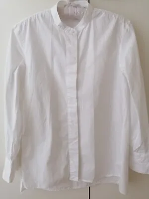 $20.49 • Buy Uniqlo +J Jil Sander Size XS 100 % Cotton White Long Sleeve Shirt EUC