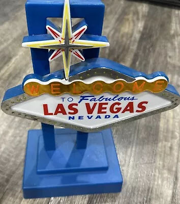 Vintage “Welcome To Fabulous Las Vegas” Light Up Desk Top Sign *READ  UNTESTED!! • $15.99