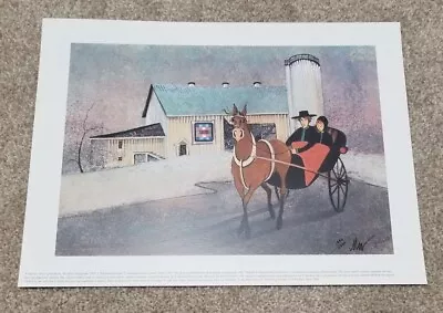 P. Buckley Moss  Quilt Barn  Signed Art Print Number 1442/2500 - Amish - Rare • $24.95